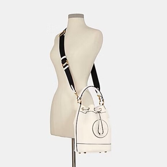 Coach Dempsey Drawstring Bucket - Chalk - Picture 1 of 6